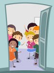 illustration-of-kids-standing-behind-a-wide-open-door_163266065
