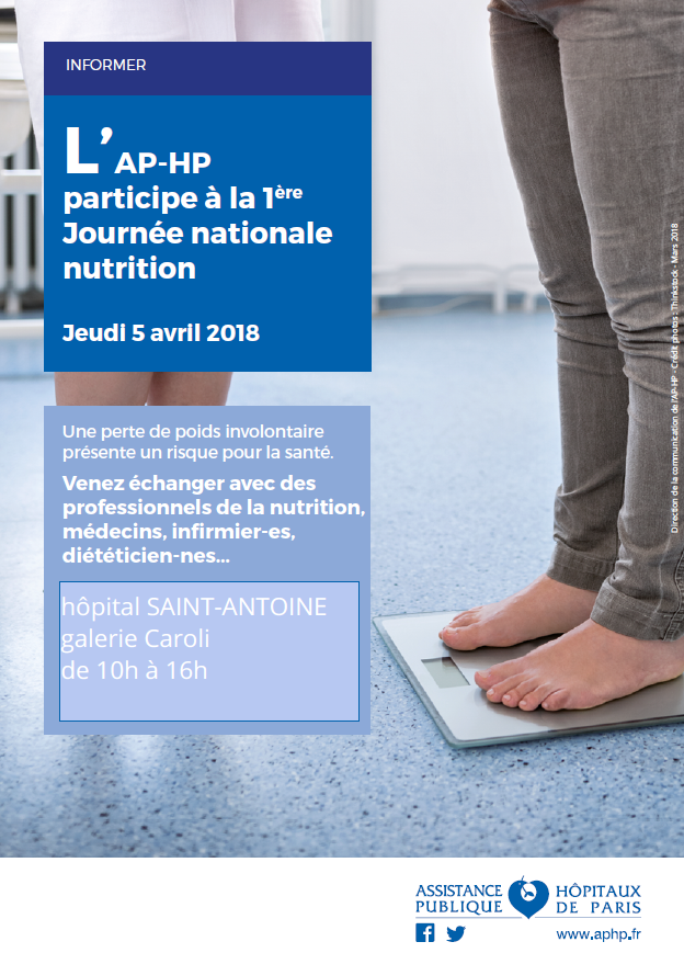 affiche journée nationale nutrition hôpital Saint-Antoine 2018