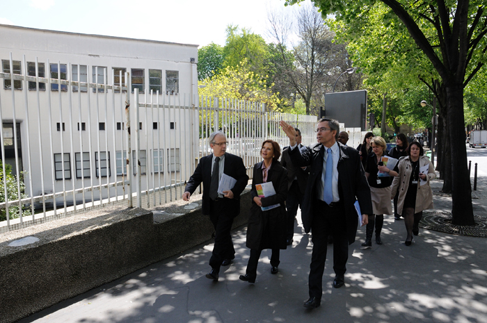 Mireille FAUGERE visite le nouveau bâtiment de l’hôpital Tenon