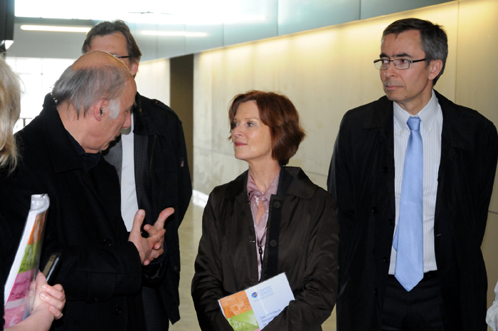 19 avril 2012  visite de Mireille FAUGERE du nouveau bâtiment de l’hôpital Tenon