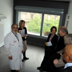 19 avril 2012 visite de Mireille FAUGERE du nouveau bâtiment de l'hôpital Tenon