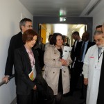 19 avril 2012 visite de Mireille FAUGERE du nouveau bâtiment de l'hôpital Tenon