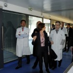 Mireille FAUGERE visite le nouveau bâtiment de l'hôpital Tenon