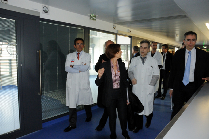 Mireille FAUGERE visite le nouveau bâtiment de l’hôpital Tenon