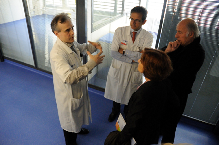 Mireille FAUGERE visite le nouveau bâtiment de l’hôpital Tenon