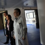 Mireille FAUGERE visite le nouveau bâtiment de l'hôpital Tenon