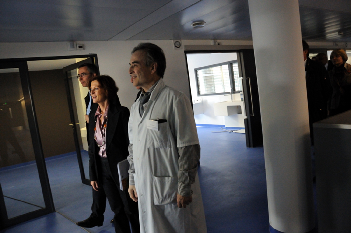 Mireille FAUGERE visite le nouveau bâtiment de l’hôpital Tenon
