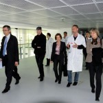 Mireille FAUGERE visite le nouveau bâtiment de l'hôpital Tenon