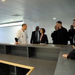 Mireille FAUGERE visite le nouveau bâtiment de l'hôpital Tenon