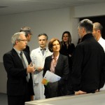 Mireille FAUGERE visite le nouveau bâtiment de l'hôpital Tenon