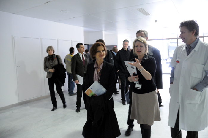 Mireille FAUGERE visite le nouveau bâtiment de l’hôpital Tenon