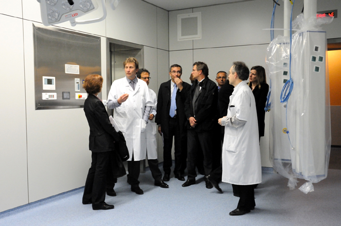Mireille FAUGERE visite le nouveau bâtiment de l’hôpital Tenon