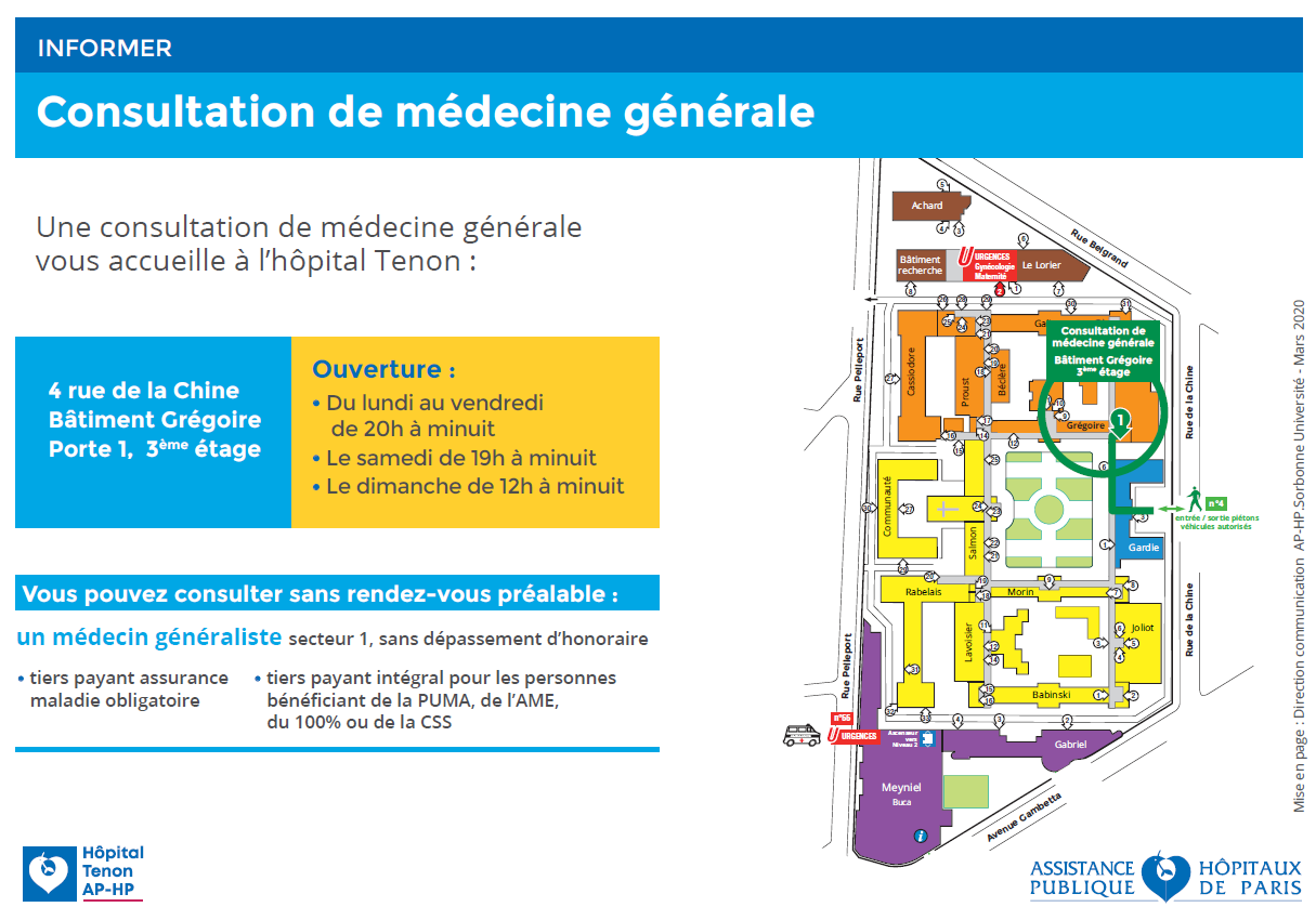 Consultation Générale Tenon Hôpital Tenon Ap Hp